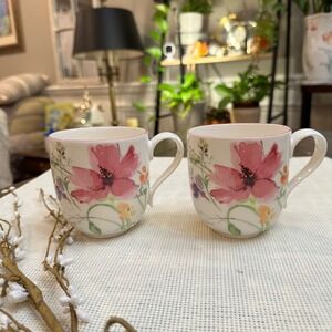 Villeroy & Boch Mariefleur Latte Macchiato Mug 2 Pc Premium Porcelain